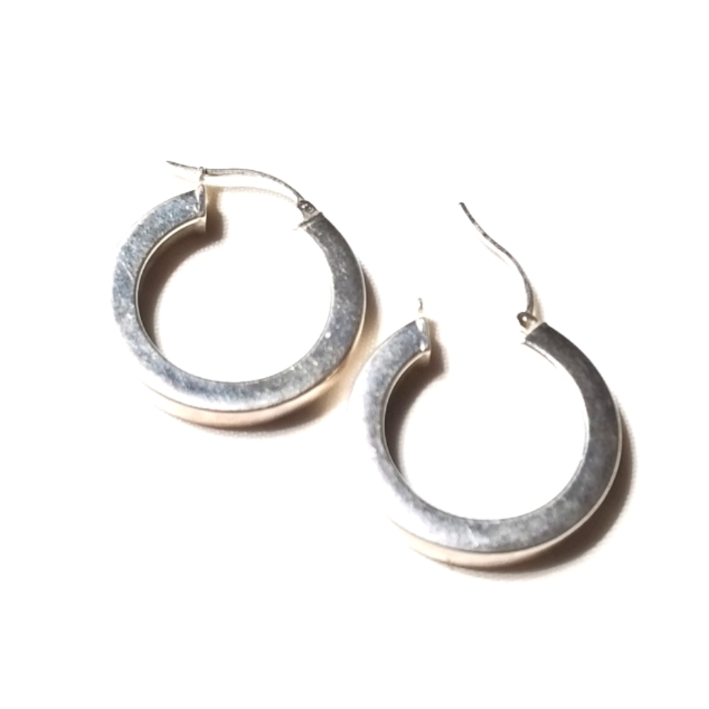 SILVER .925 SMALL HOOP EARRINGS